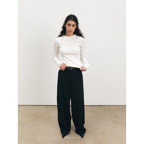 TFS ONE TUCK SEMI WIDE TROUSERS_2COLORS