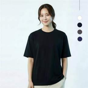 여성 모달 반팔 티 여성 쿨링 반팔 티 베이직 아이스 레이어드 여름