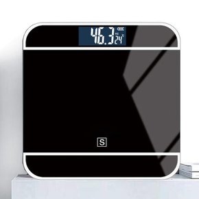 i79블랙 강화유리 디지털 LCD 체중계 180kg