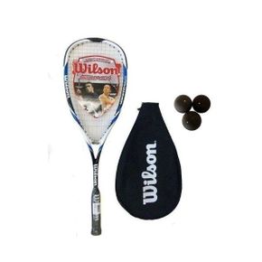 독일 윌슨 스쿼시라켓 스쿼시채 Wilson Hyper Hammer 카본 120 블루 Squash Racket 3 Balls 1233