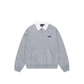 포켓 카라 스웨트 셔츠 Grey