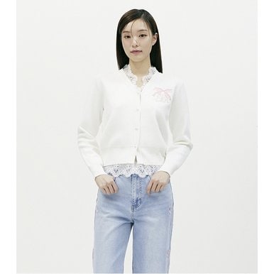 [C]리본자수 가디건 (PR2KG361)