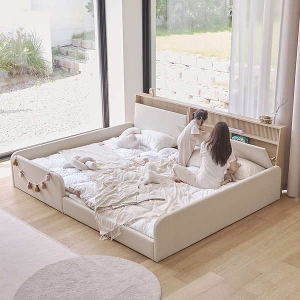 가구 레이업 조명 수납형 패밀리침대 네스트형 SS+Q
