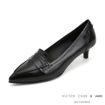  (VICTOR CHOI & james) W21P103 블랙 (4cm) / 페니 펌프스