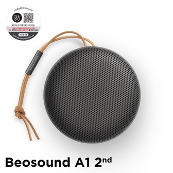 뱅앤올룹슨 공식 수입 베오사운드 A1 2세대 (Beosound A1 2nd Gen.) Black 블루투스 방수 무선 스피커