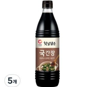 청정원 햇살담은 자연숙성 국간장, 840ml, 5개