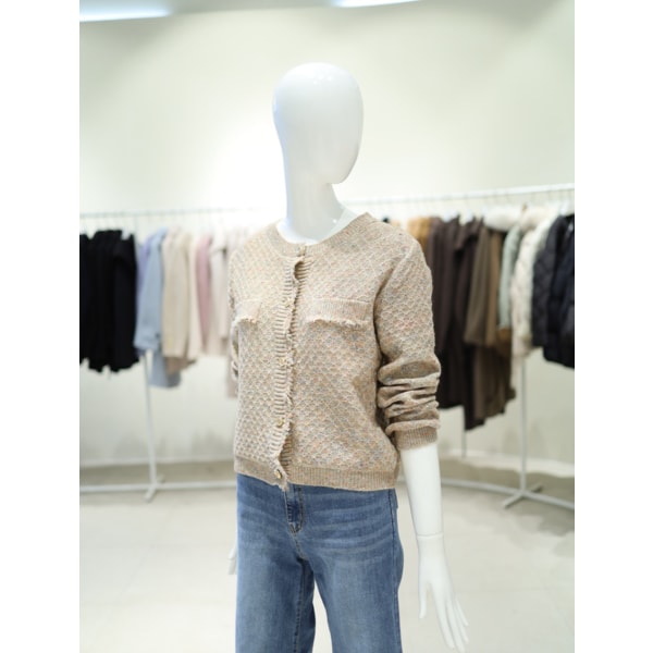 [여주점] 여성 라운드넥 허니 니트가디건 _YK5WD400