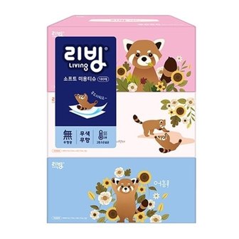  삼정펄프 리빙 소프트 미용티슈 180매X3개입 3개