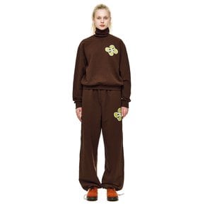 CORSAGE LOGO SWEATSHIRT / brown