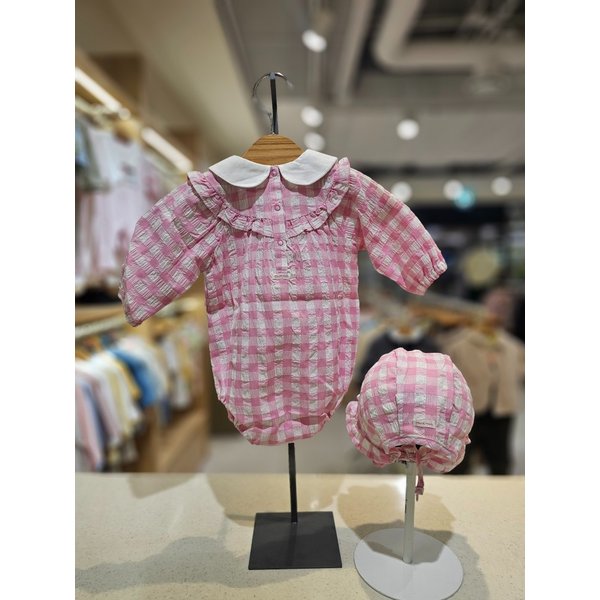 [파주점] (PK)빅  플라워 체크 SET바디슈트 3511360408