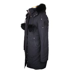 블랙 폭스퍼 후드 다운점퍼 사이즈 M 26812236