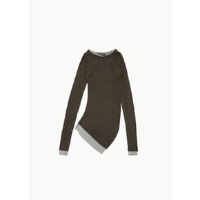 에드워드커밍 24FW BANANA TWIST TOP, DARK KHAKI