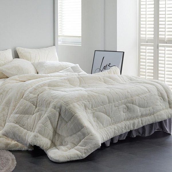 아밍 베릴 10mm 풀달  극세사 차렵이불 Q 베개세트