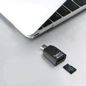 USB 마이크로 카드리더기타입C SD 3.1 블랙