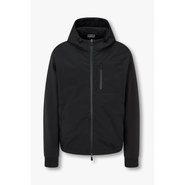 남성 배색 패치 후디드 서브제로 자켓 4615331013000