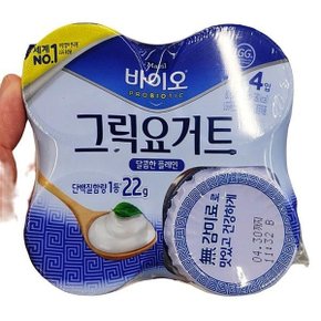 매일 바이오 달콤한 플레인 그릭요거트 80g x 4개입 x 1개 코스트코