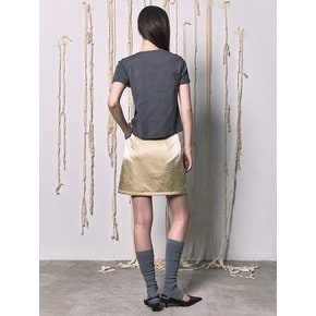 [Soft Rib+] Logo Point Tee  Ash (KE6240M014)