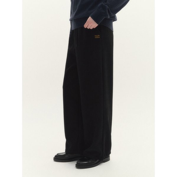 기모 밴딩 코듀로이 트랙팬츠(MAFDSL02NBK)