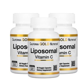 캘리포니아골드뉴트리션 CGN 리포소말 비타민씨 Liposomal Vitamin C 250mg 60캡슐 3개