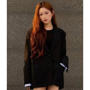 (SET-아우터)사선백절개소매배색 자켓 AS3WJ861