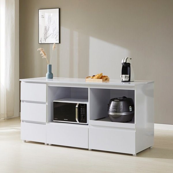 마티노 1600 광파 아일랜드 서랍 홈바 렌지대 수납장 DGF006-C (착불)