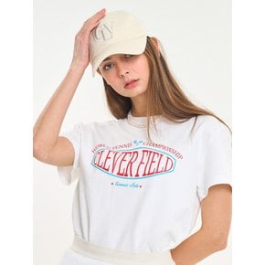 Signature Emblem Cropped T-Shirt (Off White)