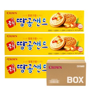 크라운 국희 땅콩샌드 70g 24입