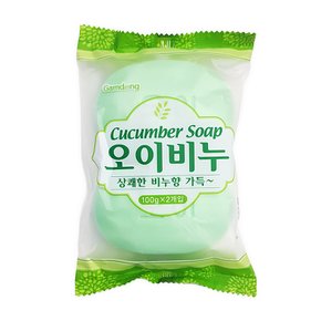 오이비누 100g 2개입 세수비누 미용비누 화장비누 목욕비누