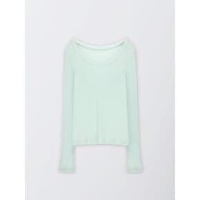 [예린 PICK!] 네츄럴 컷 유넥 티셔츠_light mint