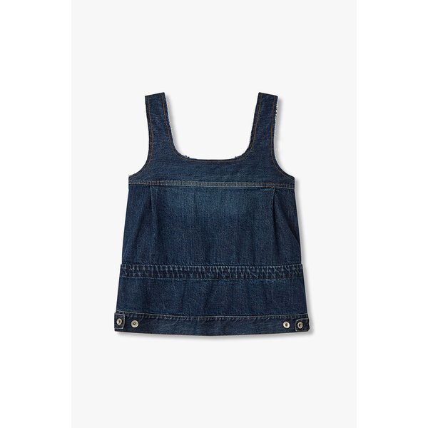 여성 스토퍼 스트링 데님 탱크탑 (블루) 6415320509000
