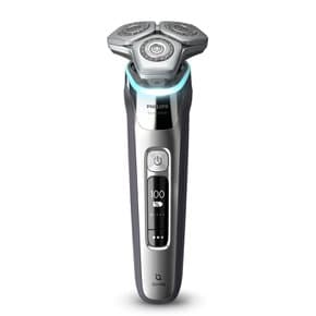 [휴대용면도기+쇼핑백증정]필립스 SkinIQ 9000 전기면도기 S9985/59 크롬 실버