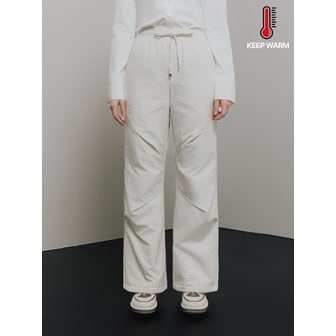 에이틴오비어 Padded 2-Way Straight Pants (light grey)