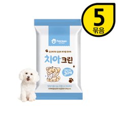 펫크린 치아 크린 물티슈 30매 X5개