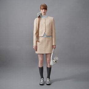 One-Pocket Mini Skirt in Beige VW4SS121-91