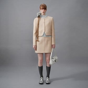 레이브 One-Pocket Mini Skirt in Beige VW4SS121-91