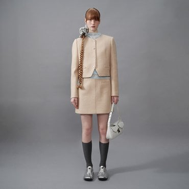 레이브 One-Pocket Mini Skirt in Beige VW4SS121-91