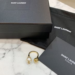 논현 더팩토리 24FW  YSL 모노그램 YSL 펄 볼 링 반지 698278 Y1526 9366 698278