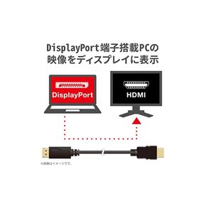 엘레콤 변환 케이블 HDMI DisplayPort 10m 블랙 CAC-DPHDMI10BK