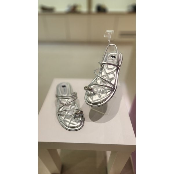 [여주점] 바바라 큐빅 2cm 천연가죽 투웨이 조리 뮬 BBI332 (2컬러)