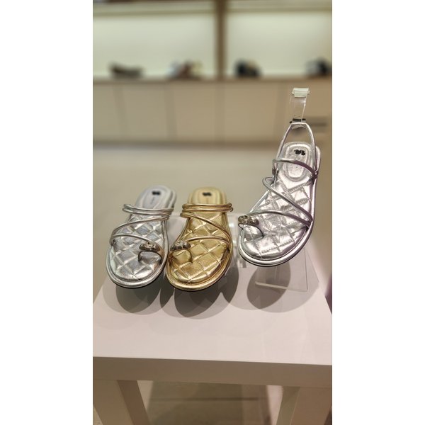 [여주점] 바바라 큐빅 2cm 천연가죽 투웨이 조리 뮬 BBI332 (2컬러)