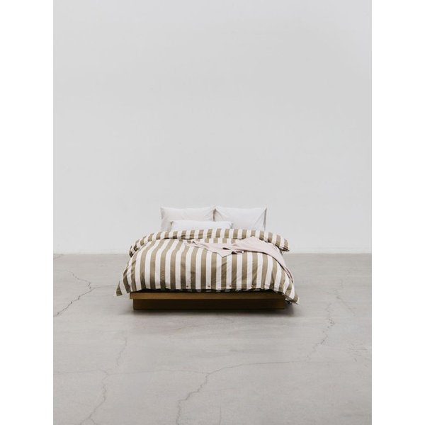 DUVET COVER - BOLD STRIPE OLIVE (2 SIZES)