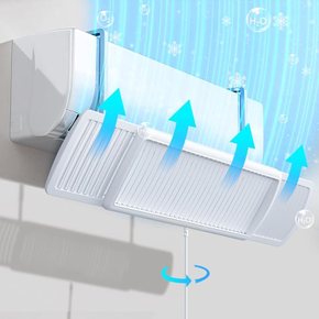 2024 신설계 에어컨 바람막이 벽걸이식 루우버- 직격탄 대책 풍향과 각도조절가