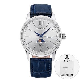 [시티즌 CITIZEN] AK5000-03A 문페이즈 남성 가죽시계 47mm