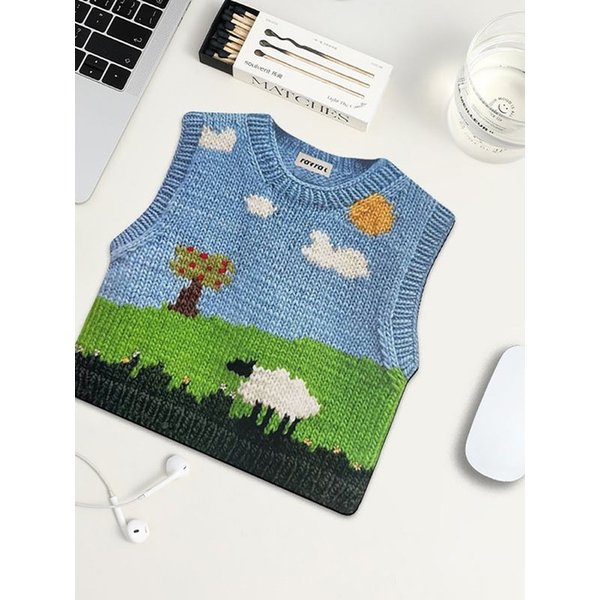 귀여운 니트모양 마우스패드