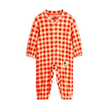 매직에디션 [MINI RODINI] Gingham aop fleece overall baby(2574011842)
