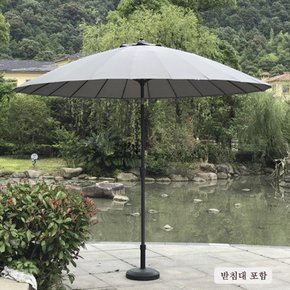 우산살 많은 단색 파라솔(2.5mx2.5m) (그레이)