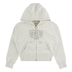 W CLASSIC LOGO CROP HOODIE ZIPUP MFG44CHD104-LHG