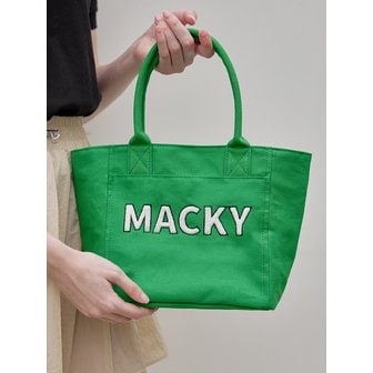 맥키 bookle field tote bag green