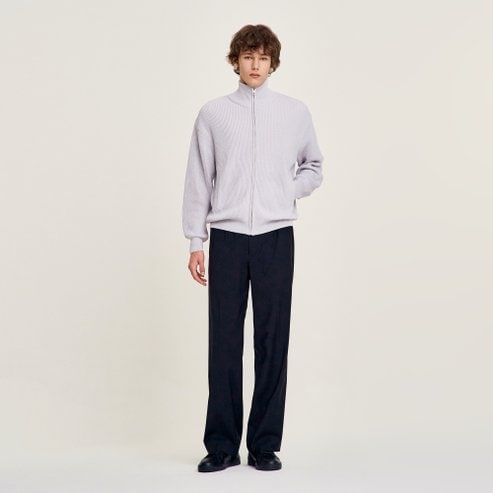 산드로옴므 [SANDRO HOMME] 하이넥 집업 니트 SH25M5MRG0193