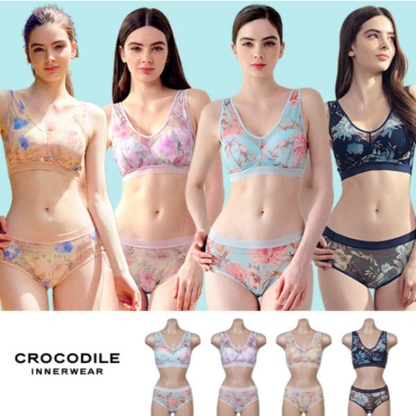 플라워 브라팬티 4세트(CD079)